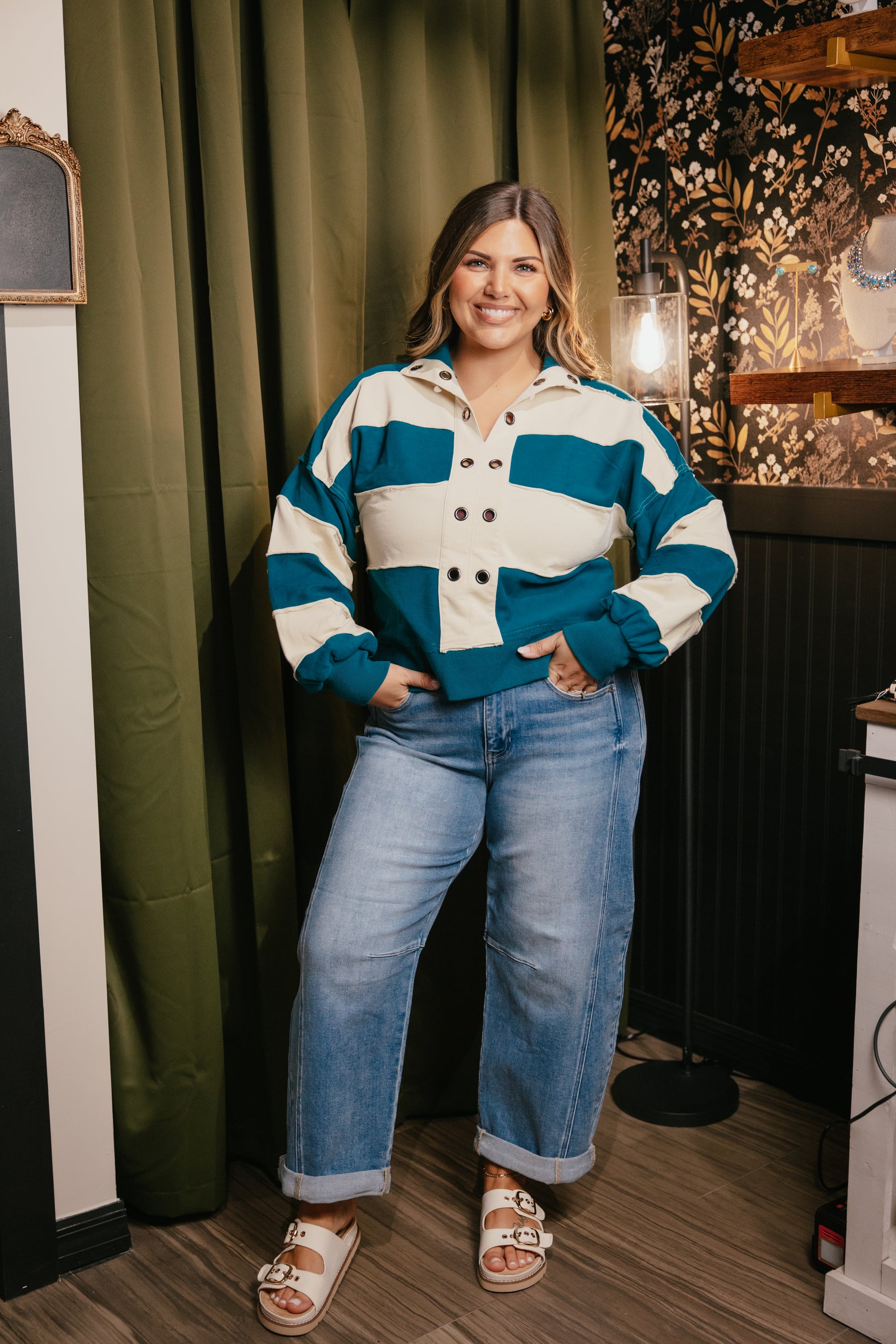 Teal Me More Pullover