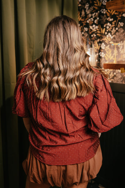 Sweet Company Top In Burnt Umber