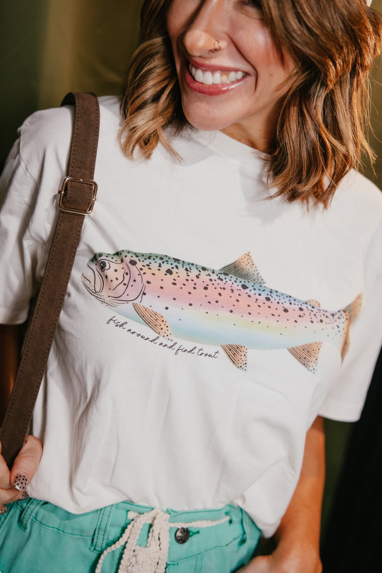 Rainbow Trout Crop Tee