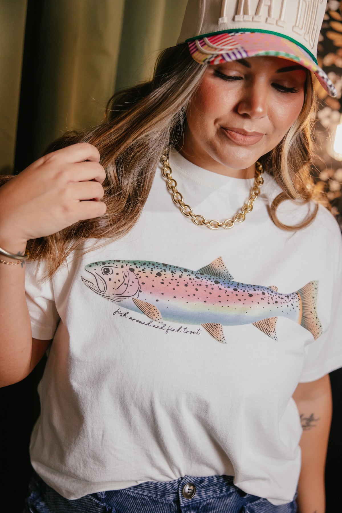 Rainbow Trout Crop Tee