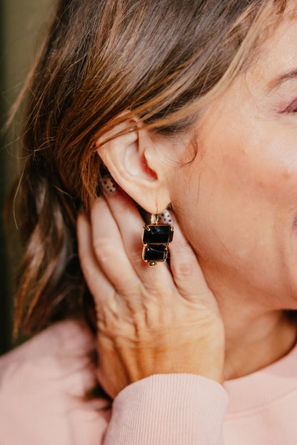 Candy Crush Earrings In Black