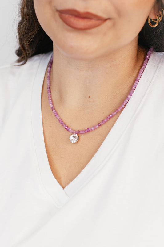 Tova Paige Necklace in Lilac - FINAL SALE