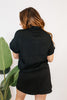 Street Sport Quarter Zip Top In Black - Reg & Curvy