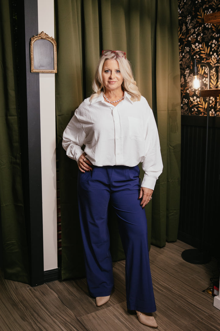 On The Agenda Pants In Navy
