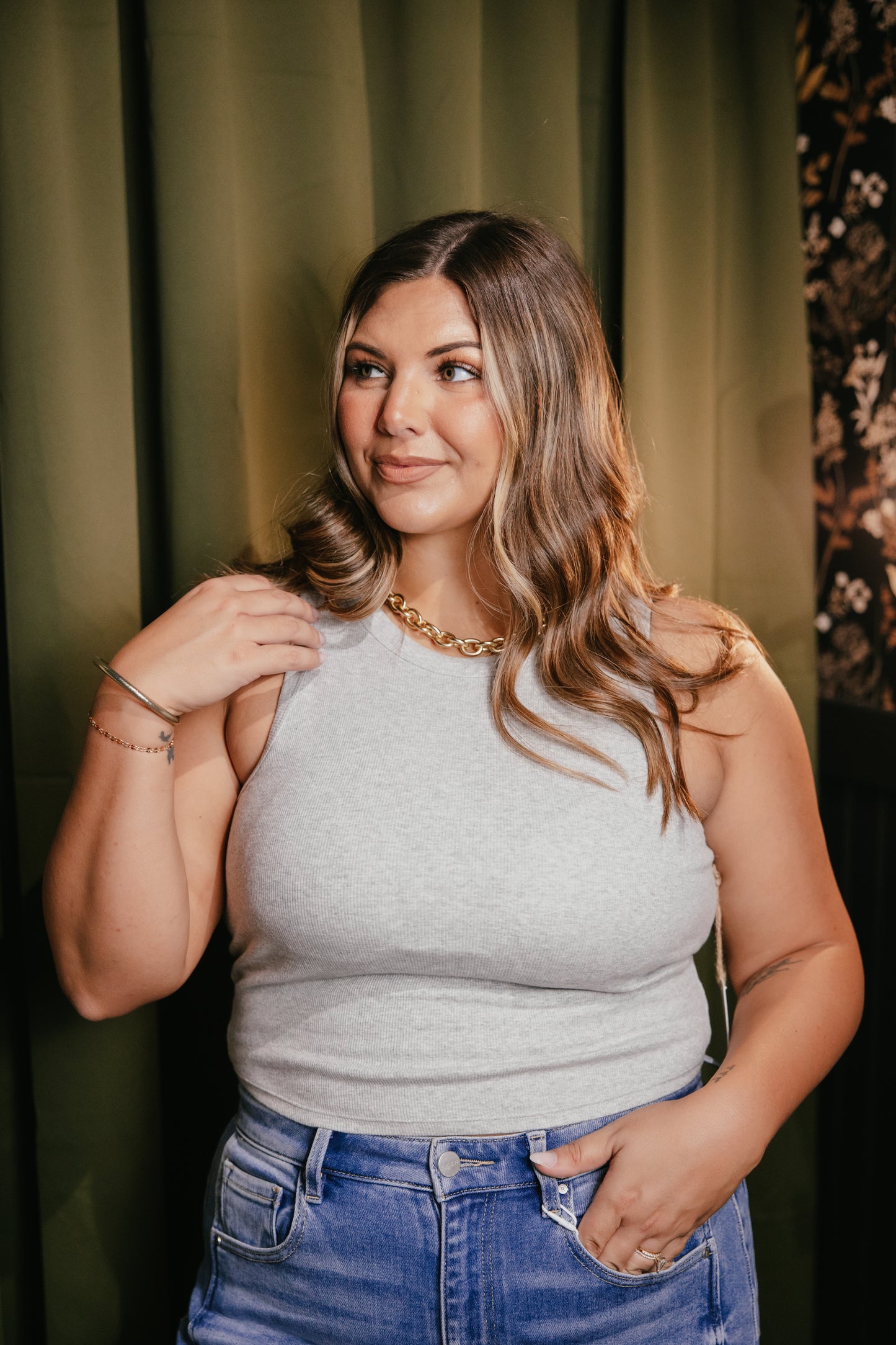Everyday Energy Tank Top In Heather Grey