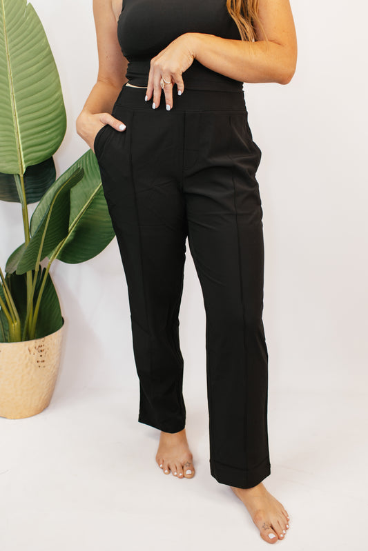 City Chic Tapered Black Trousers