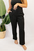 City Chic Tapered Black Trousers