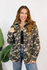 Camo Crush Studded Denim Jacket
