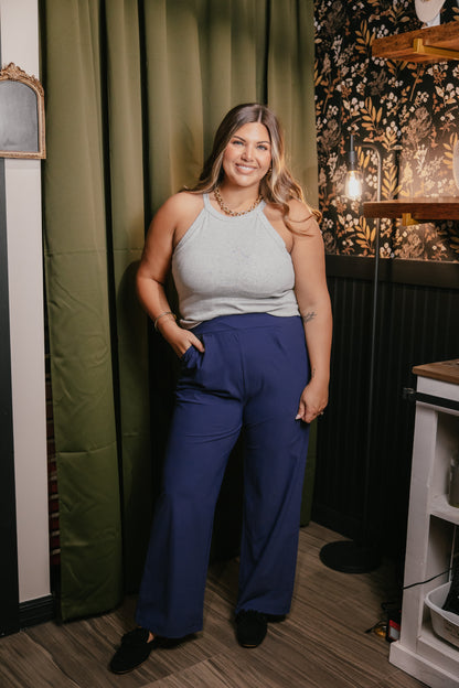 On The Agenda Pants In Navy