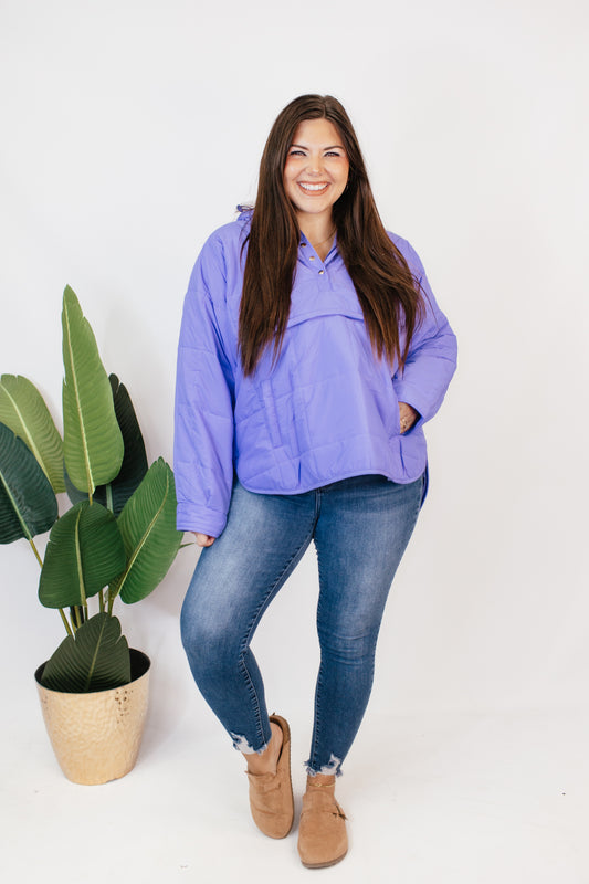 Bright Side Puffer Jacket In Purple