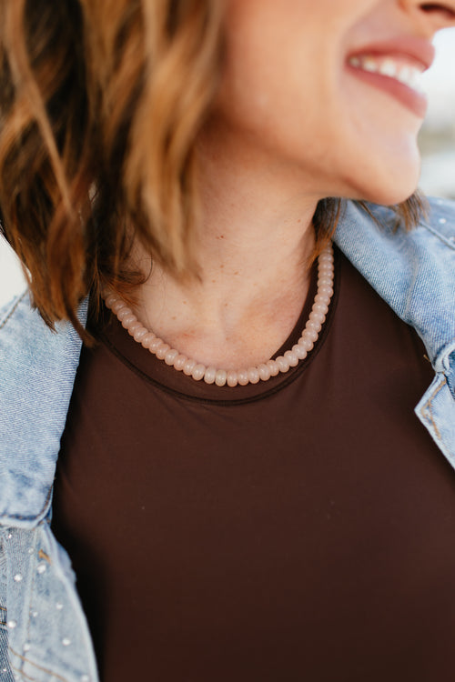 Tova Pollyanna Necklace in Light Peach