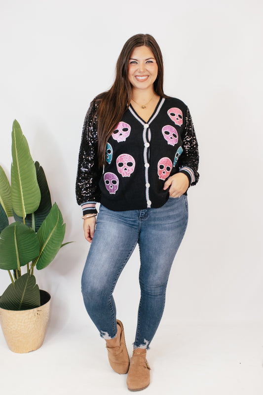 Spooky Sparkle Cardigan - Reg & Curvy