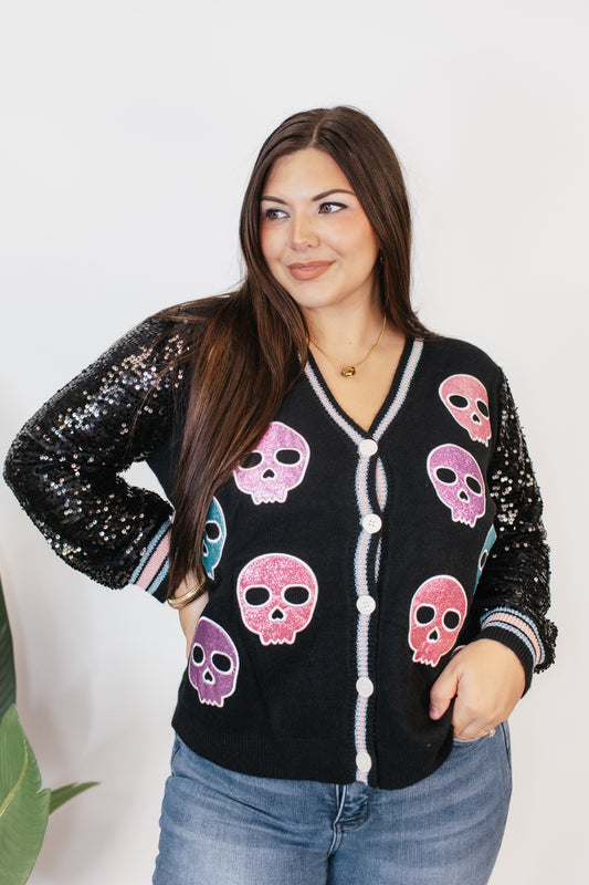 Spooky Sparkle Cardigan - Reg & Curvy