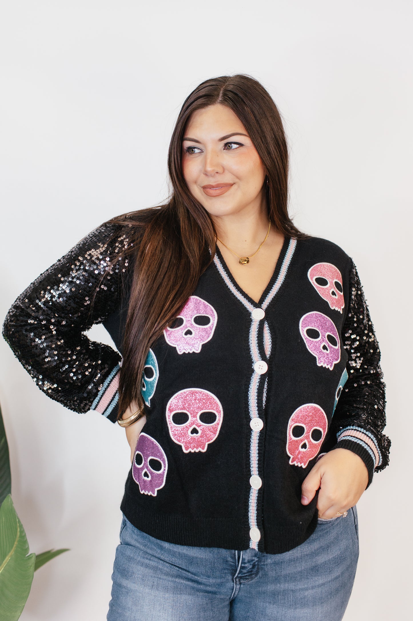 Spooky Sparkle Cardigan - Reg & Curvy