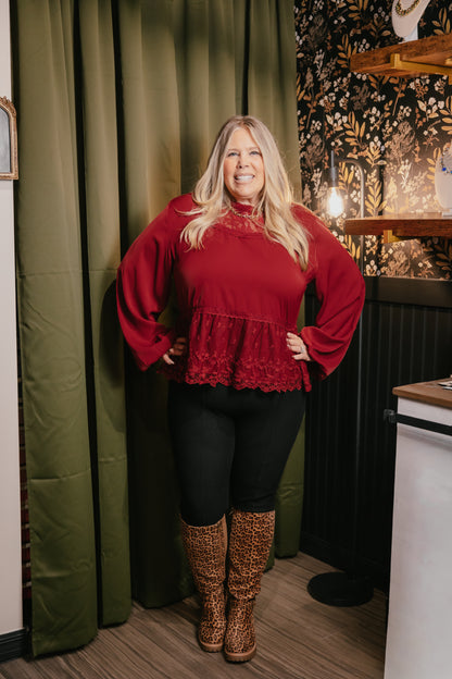 Glass Of Cab Top - Reg & Curvy