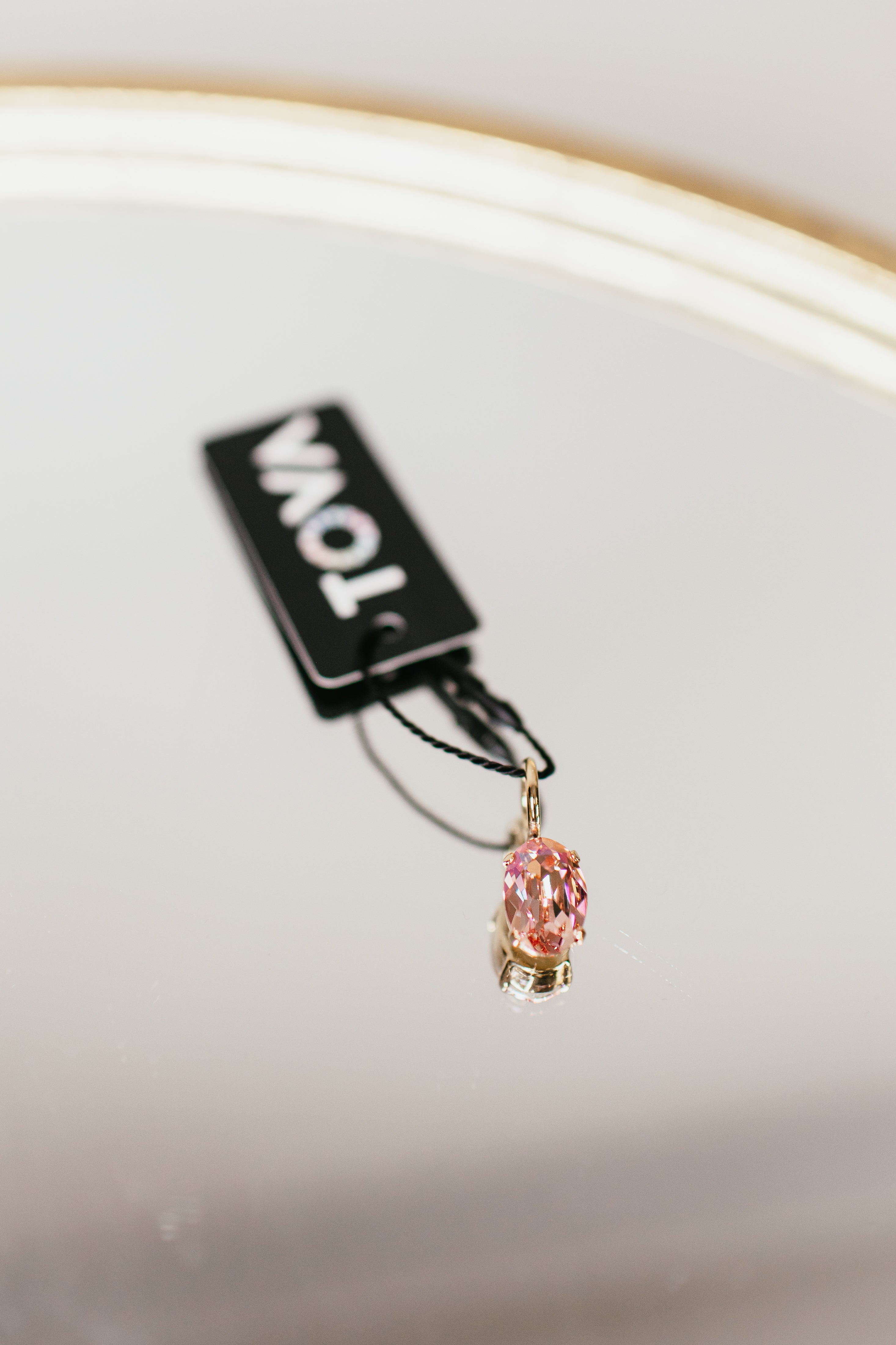 Tova San Antonio Pendants - Oval Light Rose Glimmer
