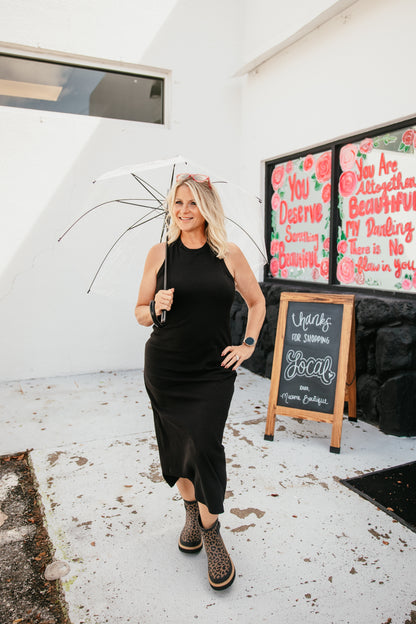 Sleek Sophistication Dress in Black