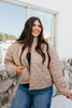 Dot to Trot Puffer Jacket in Mocha