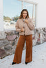 Dot to Trot Puffer Jacket in Mocha