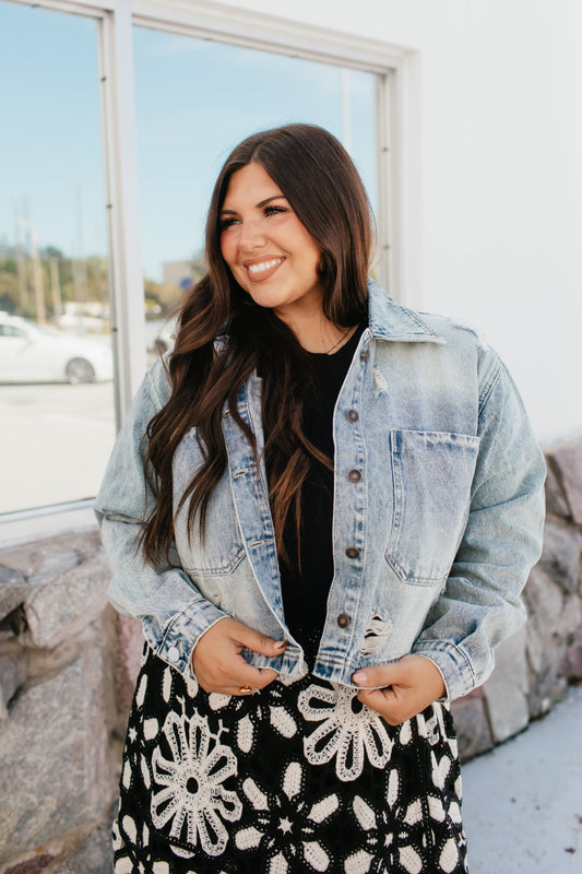 Edge It Out Denim Jacket - Reg & Curvy