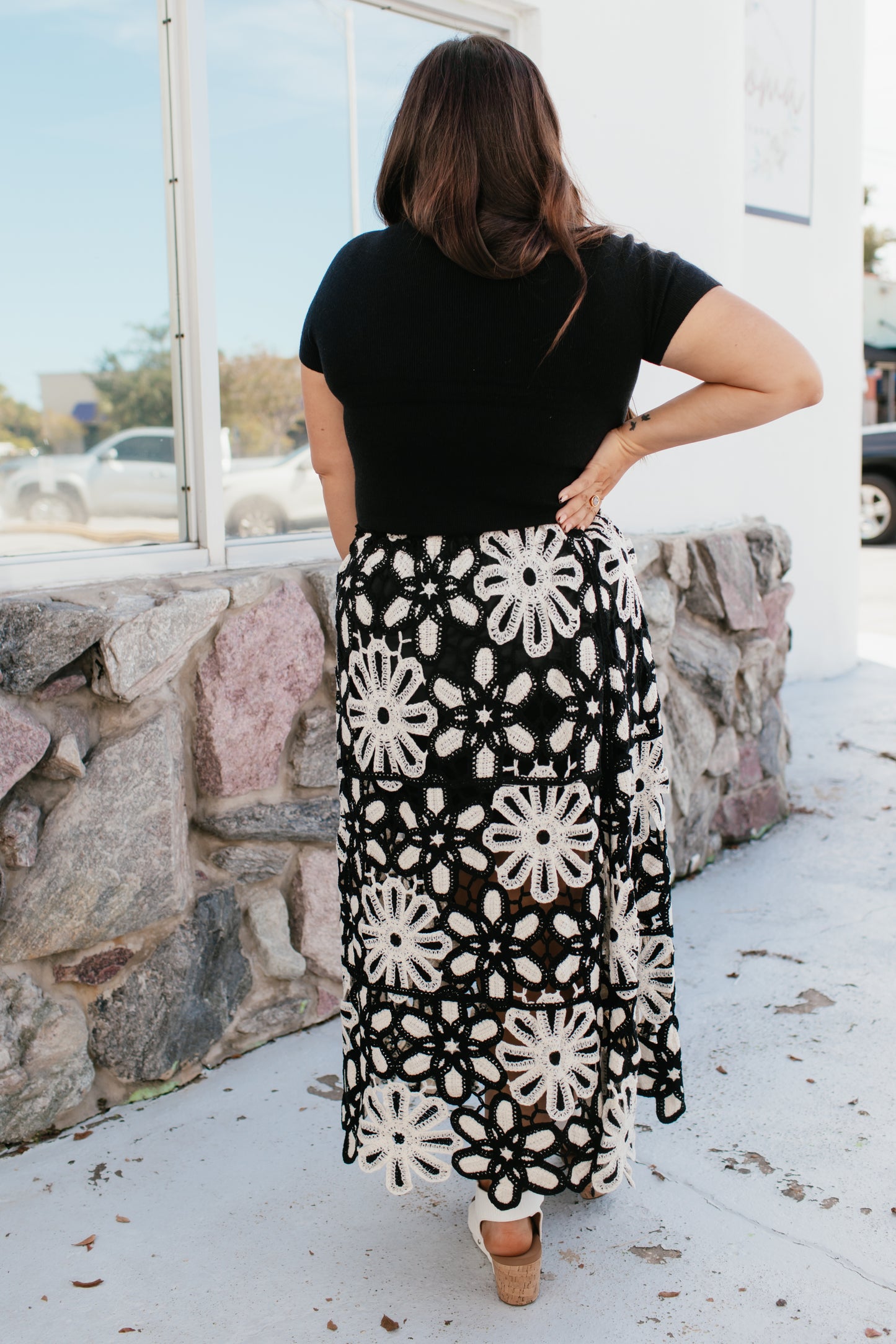 Falling Florals Skirt Reg/Curvy