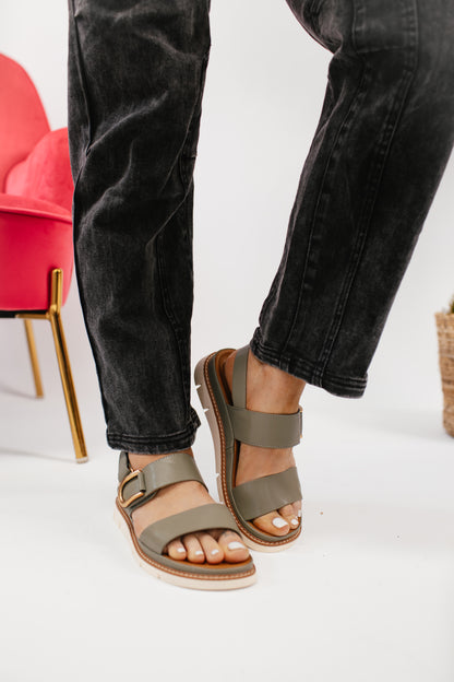 Patrizia Sage Green Maryada Sandals