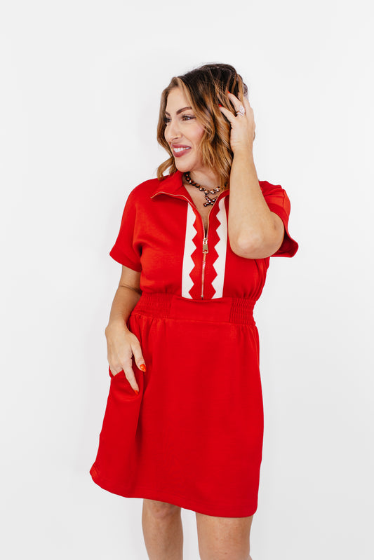 Zipped and Cinched Dress