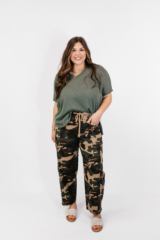 Camo Barrel Pants - Reg/Curvy