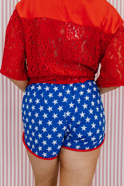 Wear All Day Shorts In Navy Stars - Reg & Curvy