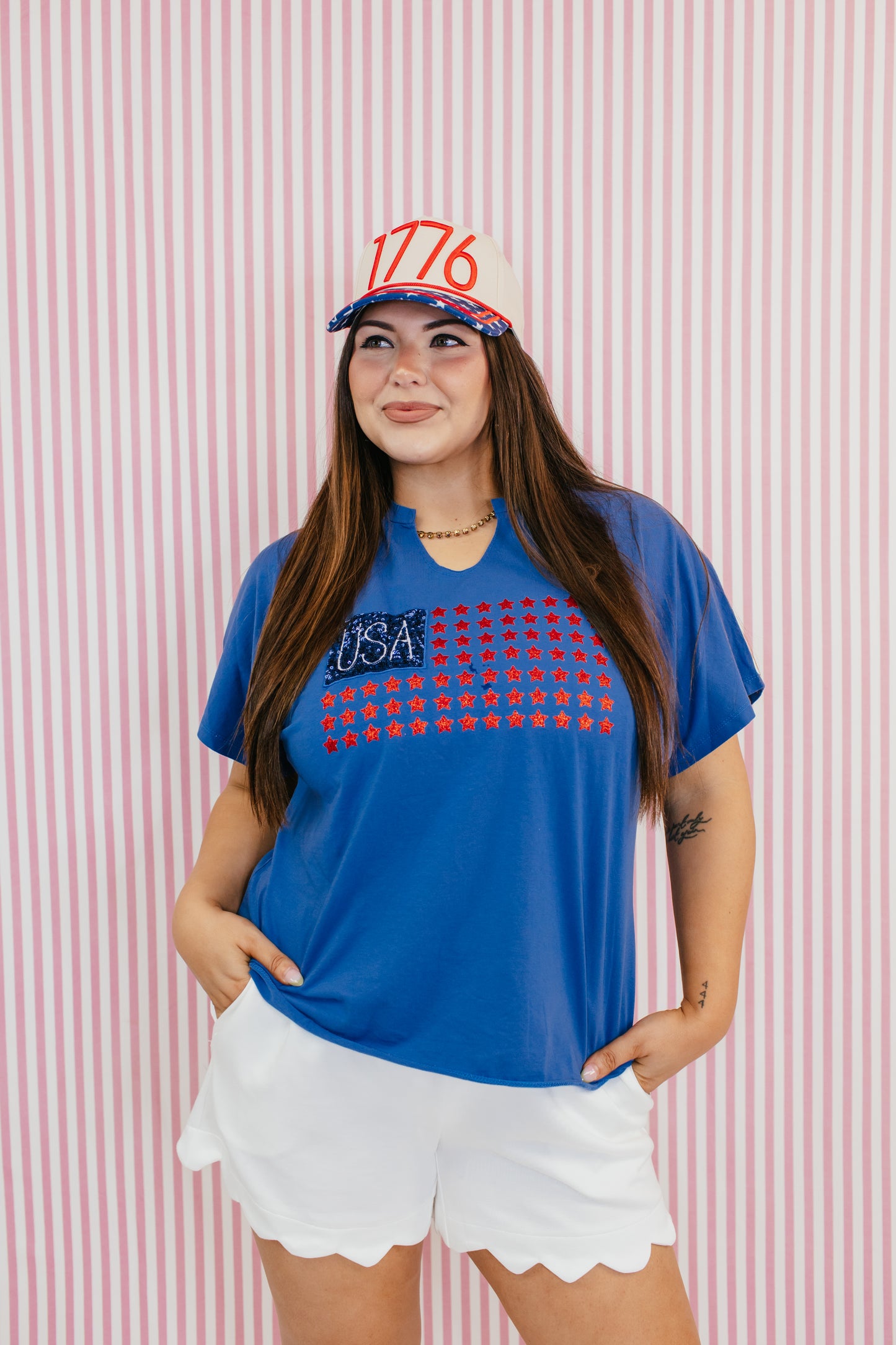 Firecracker Flag Tee - Reg & Curvy