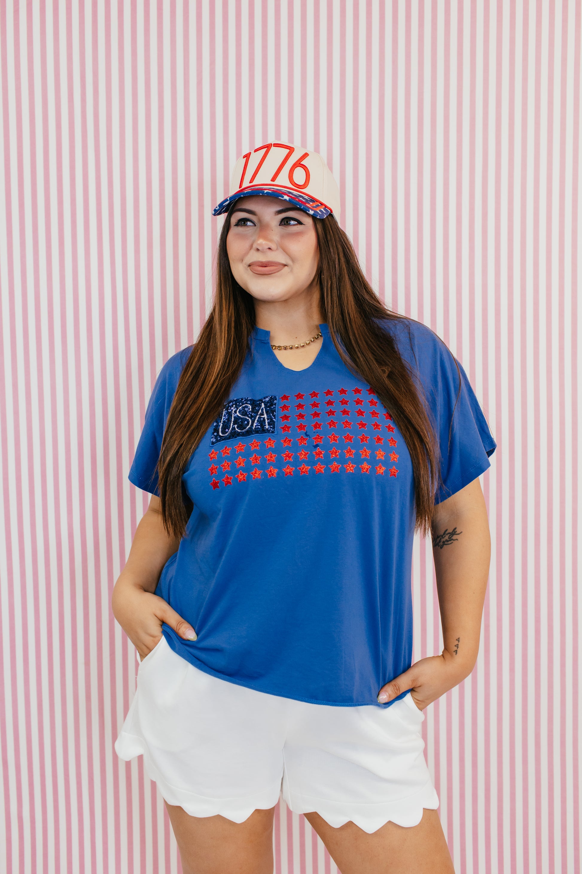 Firecracker Flag Tee - Reg & Curvy
