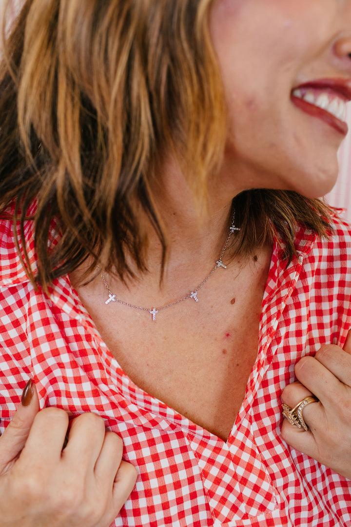 Faith Drops Necklace N Silver