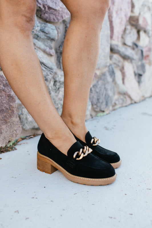 Corky's Black Faux Suede Brunch Vibes Shoes