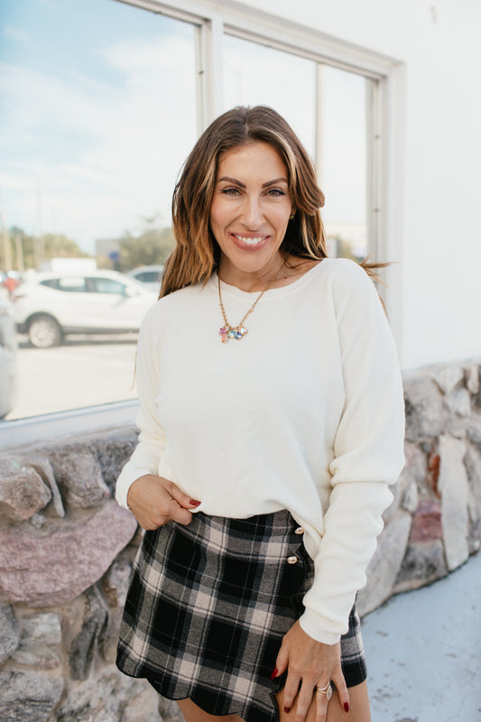 Timeless Comfort Sweater In French Vanilla