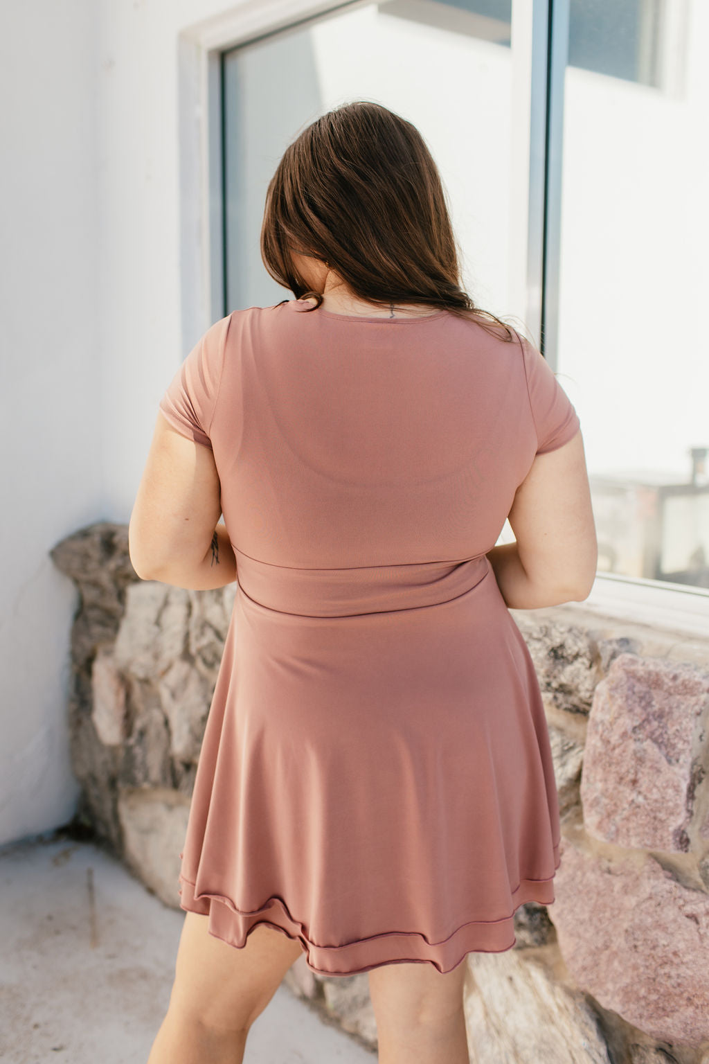 The Madeline Dress In Mocha - Reg & Curvy – Macoma Boutique
