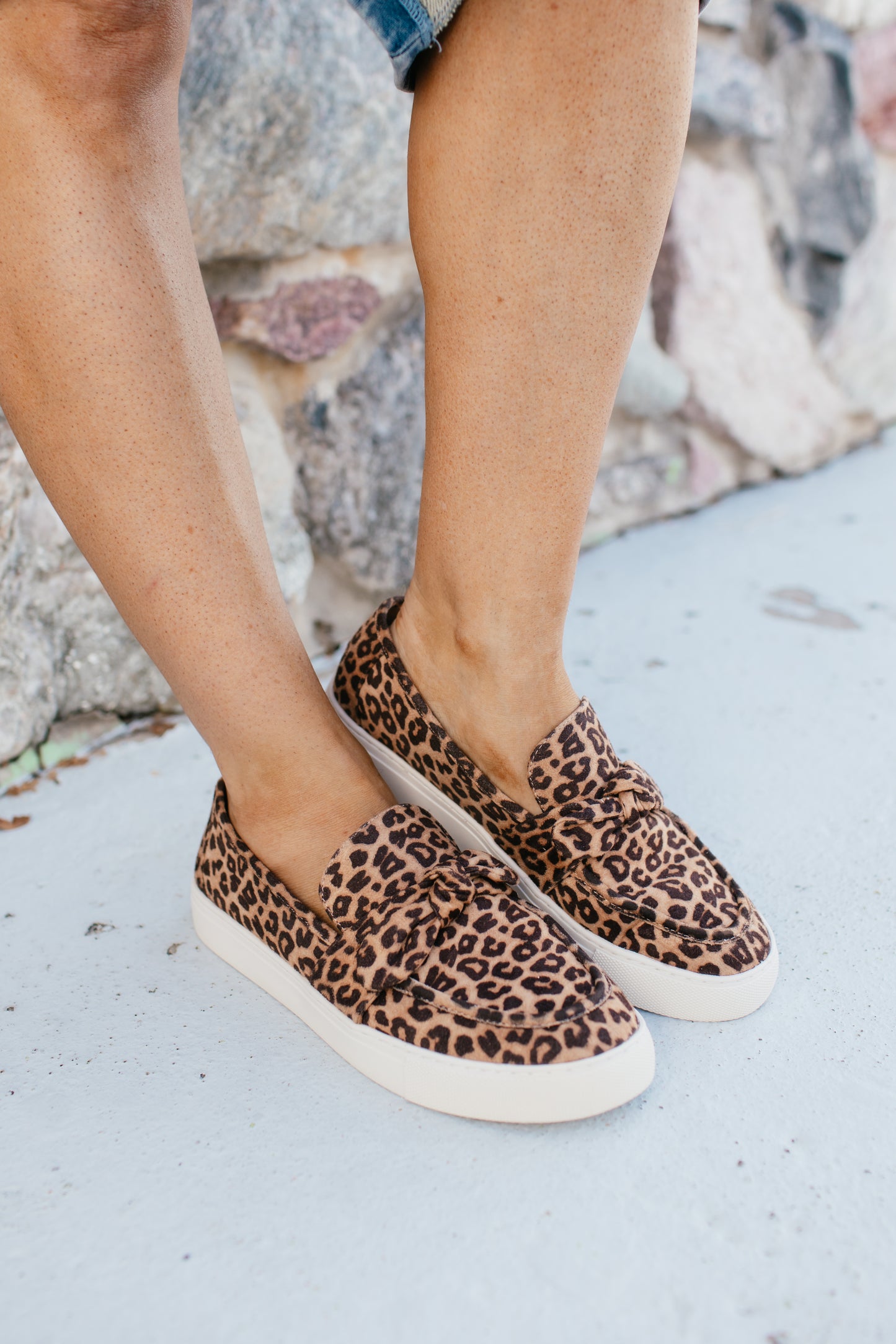 Corky's Leopard Why Knot Shoes