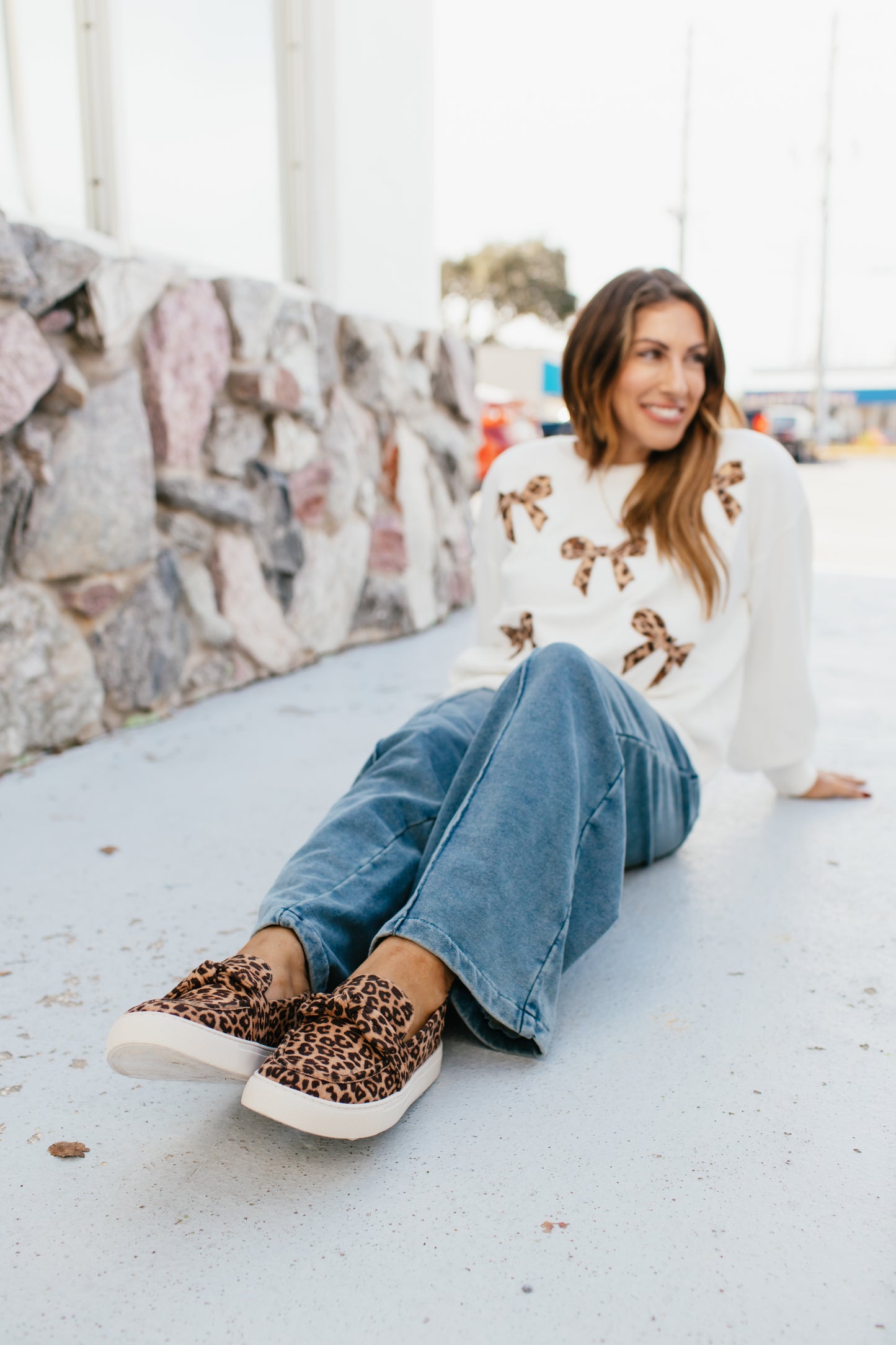 Corky's Leopard Why Knot Shoes