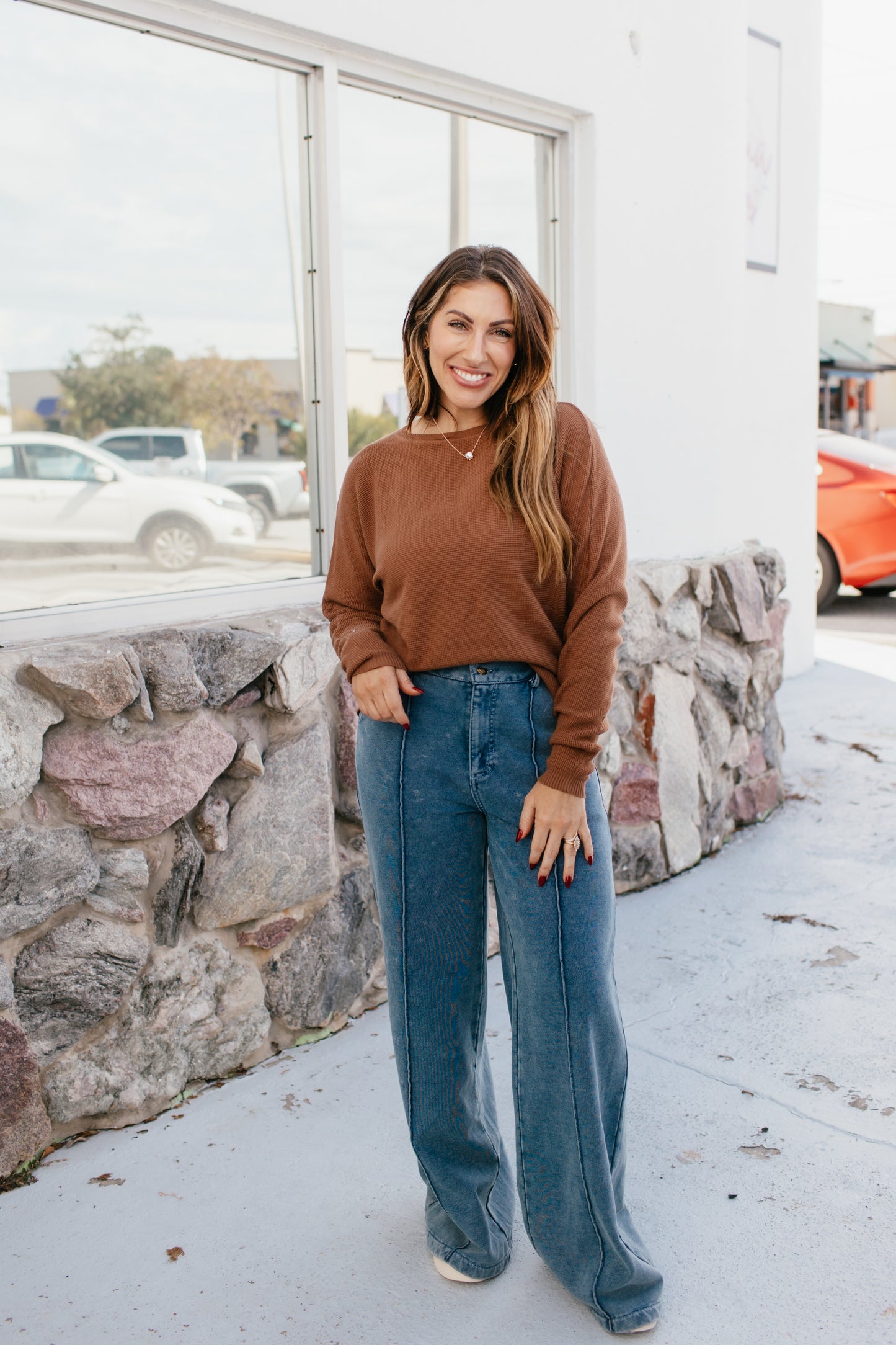 Timeless Comfort Sweater In Caramel