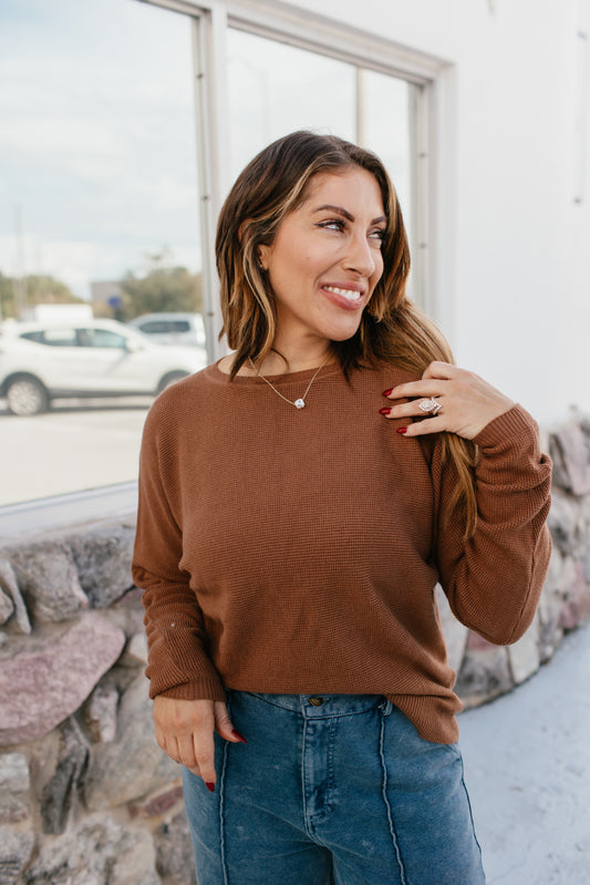 Timeless Comfort Sweater In Caramel