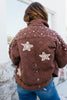 Pearls & Patches Jacket In Chocolate