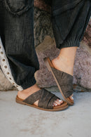 BLACK FRIDAY DEAL: Very G Charcoal Jolene Tooled Sandals