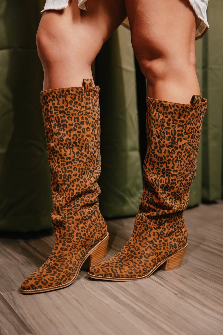 Corky's Leopard City Slicker Boots