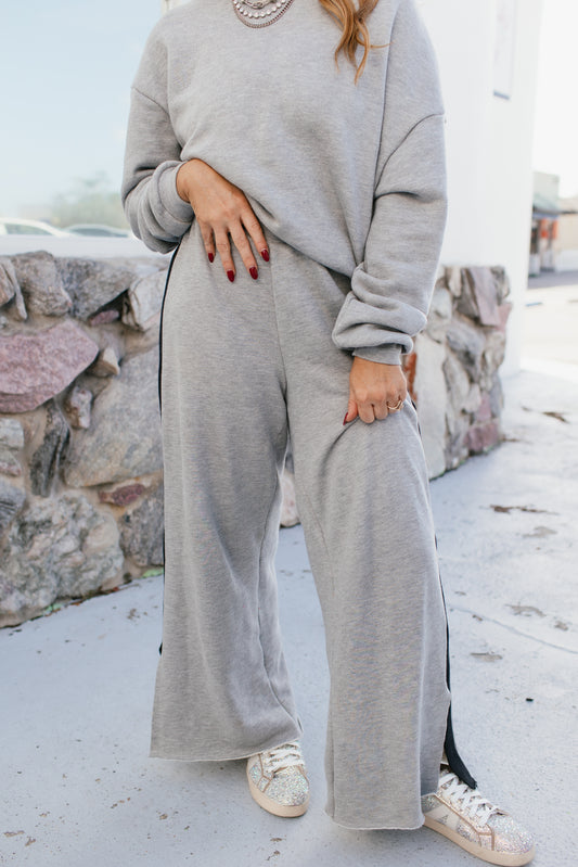 Airplane Mode On Pants In Grey & Black - Reg & Curvy