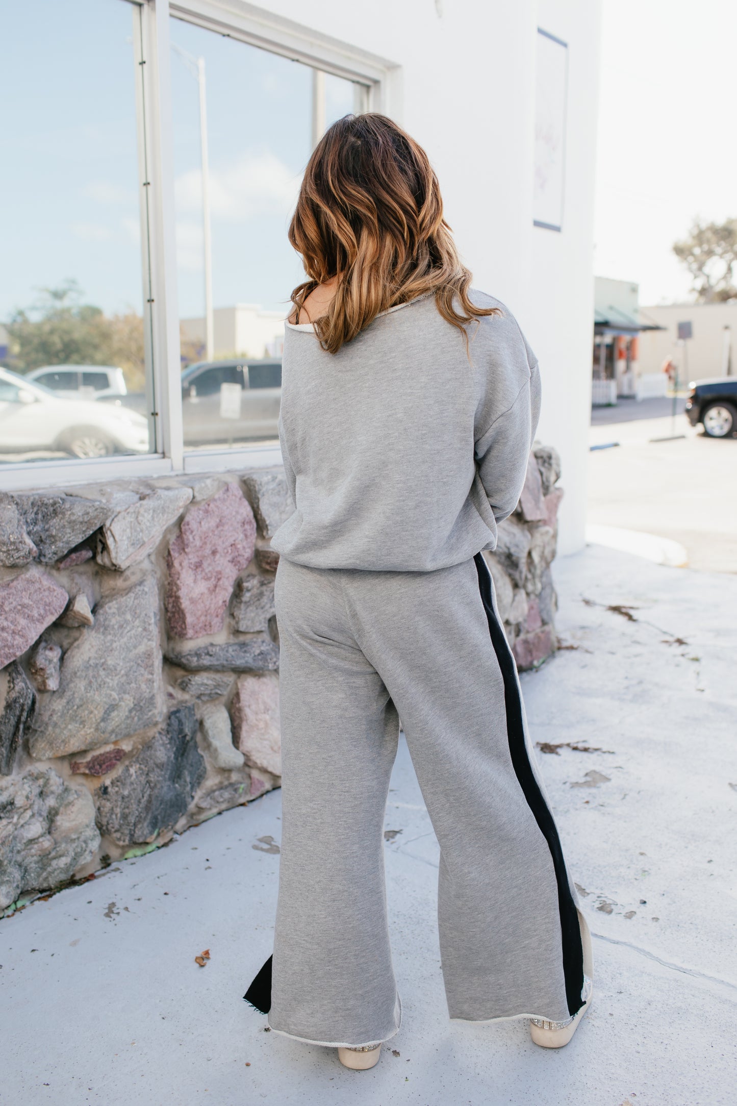 Airplane Mode On Pants In Grey & Black - Reg & Curvy