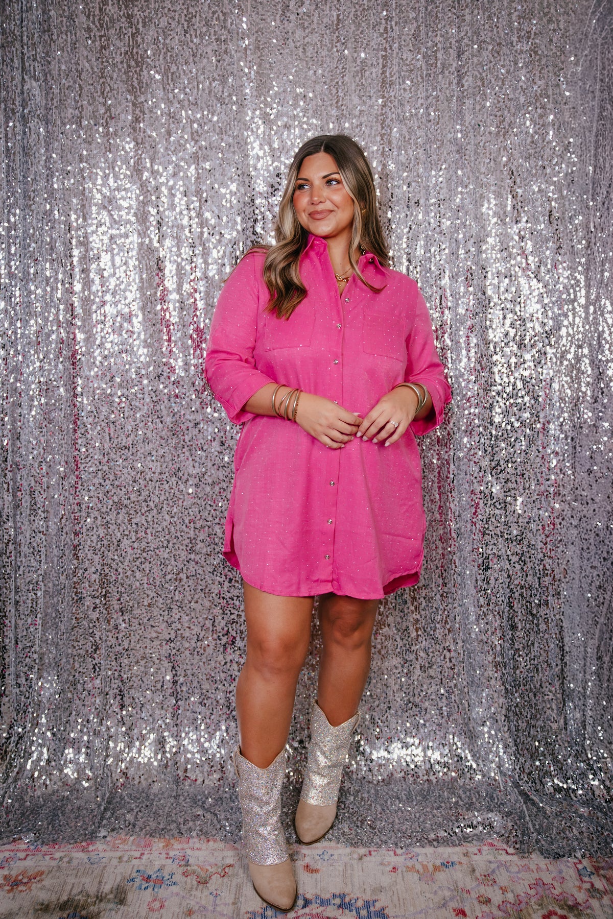 Make An Entrance Dress In Hot Pink - Reg & Curvy