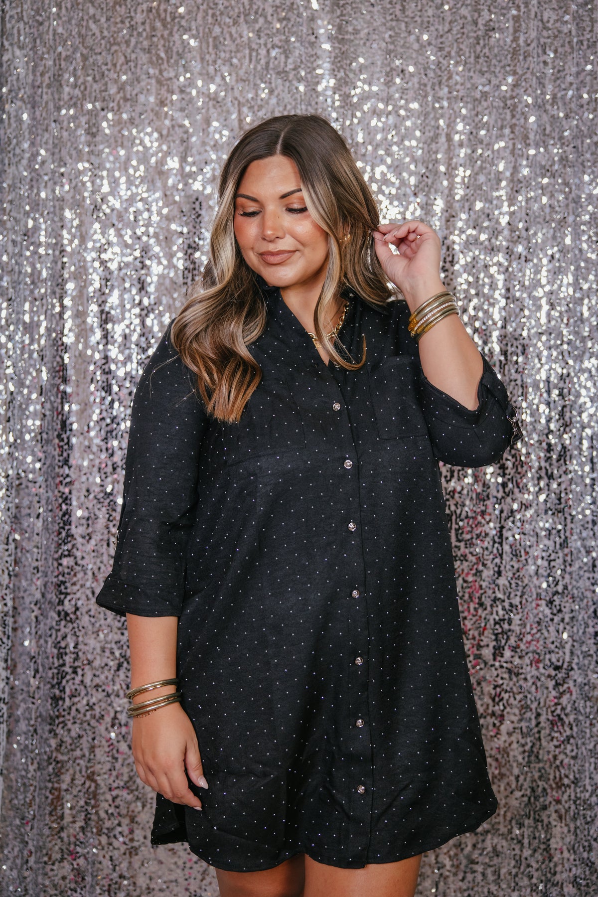 Make An Entrance Dress In Black  - Reg & Curvy