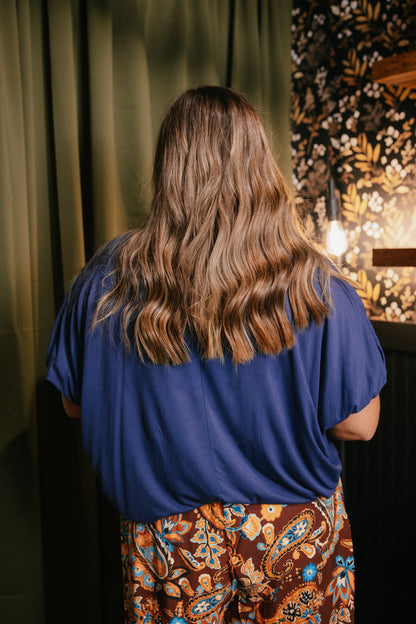 Softly Spoken Top In Navy