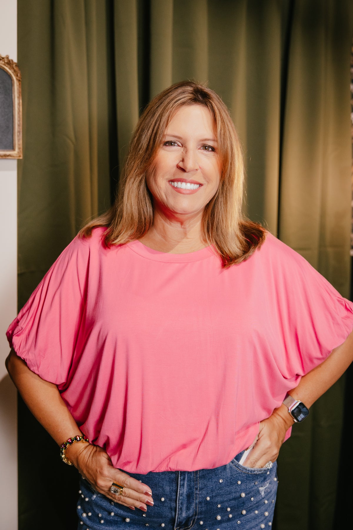 Softly Spoken Top In Rose