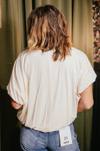 Softly Spoken Top In Ivory
