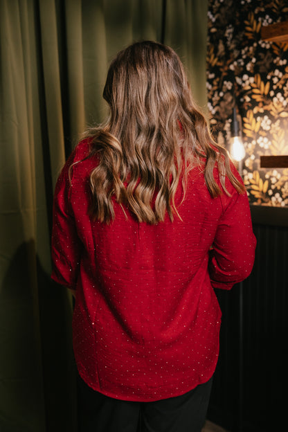 Night Out In Nashville Top In Ruby - Reg & Curvy